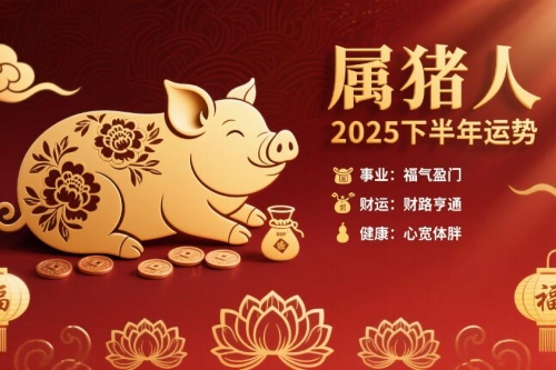2025年屬豬人下半年運勢如何