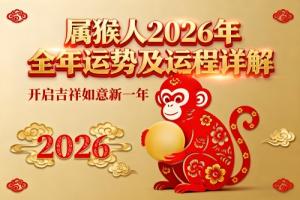 屬猴人2026年全年運(yùn)勢(shì)及運(yùn)程詳解