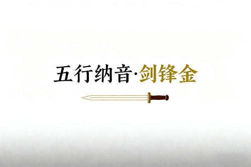 八字五行納音解析劍鋒金